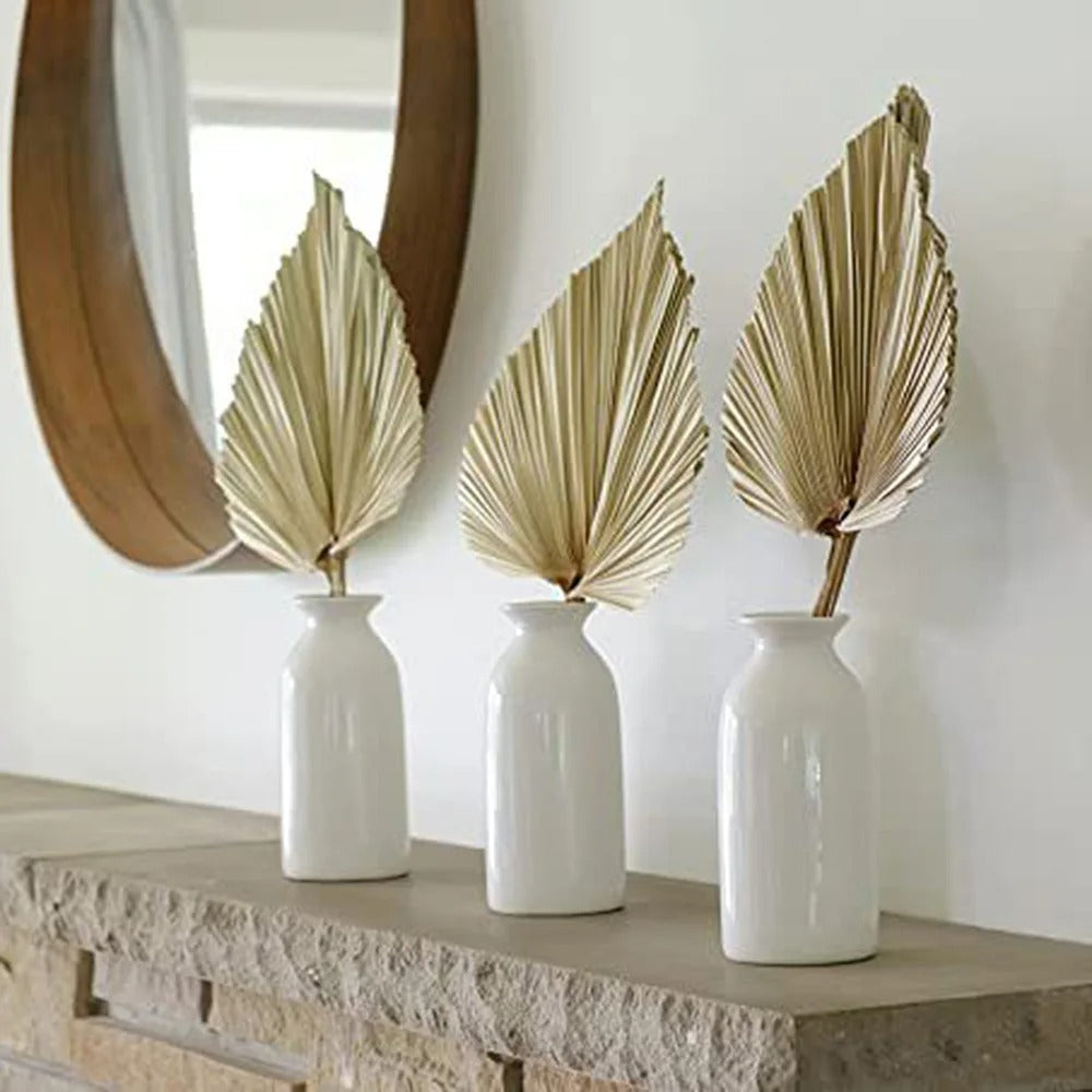 Velaria Petite Dried Palm Leaf Set – Raw Brown Edition (2 pcs)